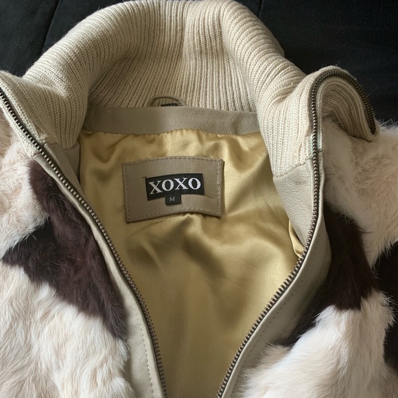 Rabbit fur waist length jacket - Picture 5 of 7